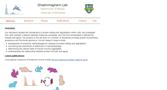 Desktop Screenshot of ghaemmaghamilab.org